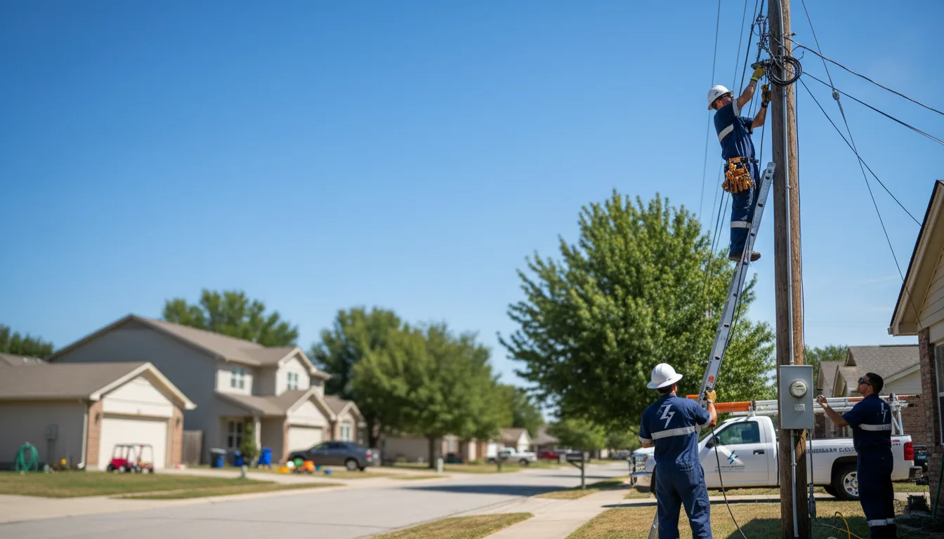 Residential electrician providing installation services in Henlawson, WV